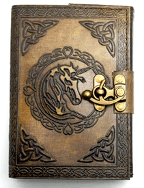 Unicorn Embossed Leather Journal